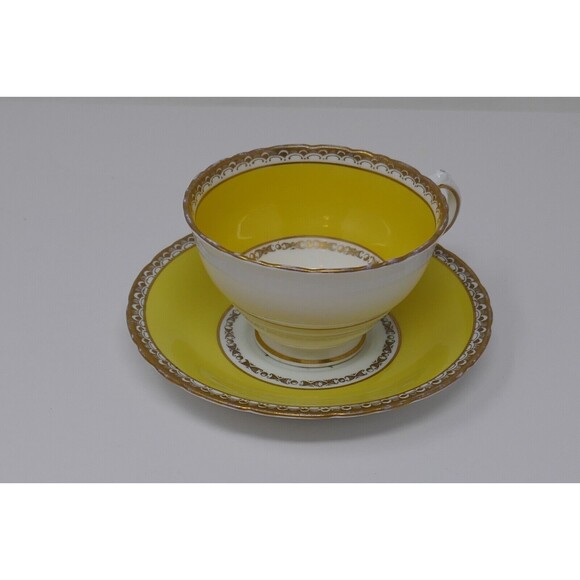Elite HM Sutherland Tea Cup & Saucer Yellow Floral - Picture 9 of 14